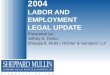 2004 LABOR AND EMPLOYMENT LEGAL UPDATE