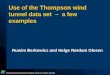 Use of the Thompson wind tunnel data set  –  a few examples