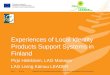 Experiences of Local Identity Products Support Systems in Finland