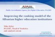 Improving the ranking model of the Albanian higher education institutions