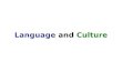 Language  and  Culture