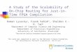 A Study of the Scalability of On-Chip Routing for Just-in-Time FPGA Compilation