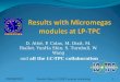 Results with  Micromegas  modules at LP-TPC