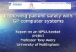 Improving patient safety with GP computer systems