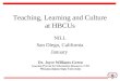 Teaching, Learning and Culture at HBCUs