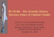 R I O H s - Rio Grande Silvery Minnow Index of Habitat Health