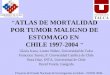 " ATLAS DE MORTALIDAD POR TUMOR MALIGNO DE ESTOMAGO EN  CHILE 1997-2004 "