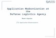 Application Modernization at the Defense Logistics Agency