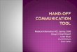 Hand-off Communication Tool