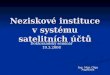 Neziskové instituce v systému satelitních účtů