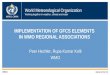 IMPLEMENTATION OF GFCS ELEMENTS  IN WMO REGIONAL ASSOCIATIONS