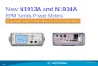 New  N1913A and N1914A EPM Series Power Meters