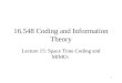 16.548 Coding and Information Theory