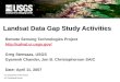Landsat Data Gap Study Activities