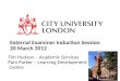 External Examiner Induction Session 20 March 2012