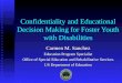 Confidentiality and Educational Decision Making for Foster Youth with Disabilities