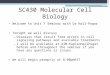 SC430 Molecular Cell Biology