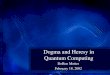 Dogma and Heresy in Quantum Computing