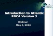 Introduction to Atlantic RBCA Version 3