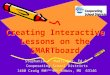 Creating Interactive Lessons on the SMARTboard