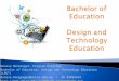 Bachelor of Education Design  and Technology Education