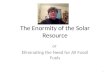 The Enormity of the Solar Resource