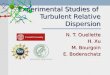 Experimental Studies of  Turbulent Relative Dispersion