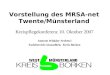 Vorstellung des MRSA-net Twente/Münsterland