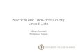 Practical and Lock-Free Doubly Linked Lists