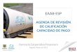 EAAB-ESP AGENDA DE REVISIÓN DE CALIFICACIÓN CAPACIDAD DE PAGO