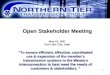 Open Stakeholder Meeting May 23, 2007 Salt Lake City, Utah