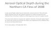 Aerosol Optical Depth during the Northern CA Fires of 2008