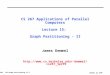 CS 267 Applications of Parallel Computers Lecture 15:  Graph Partitioning - II