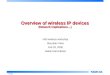 Overview of wireless IP devices (Network implications…)