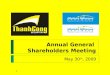 Annual General  Shareholders Meeting