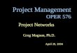 Project Management  OPER 576
