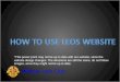 How to use Leos Website