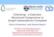 Checking  - Calculus Structural Congruence is Graph Isomorphism Complete