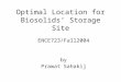 Optimal Location for Biosolids’ Storage Site