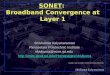 SONET :  Broadband Convergence at Layer 1