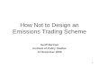 How Not to Design an Emissions Trading Scheme