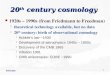 20 th  century cosmology