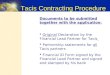 Tacis Contracting Procedure