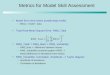 Metrics for Model Skill Assessment
