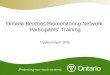 Ontario Benthos Biomonitoring Network  Participants’ Training