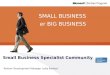 Small Business Specialist Community