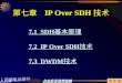 第七章   IP Over SDH 技术
