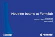 Neutrino beams at  Fermilab
