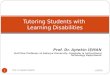 Tutoring Students with  Learning Disabilities
