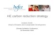 HE carbon reduction strategy